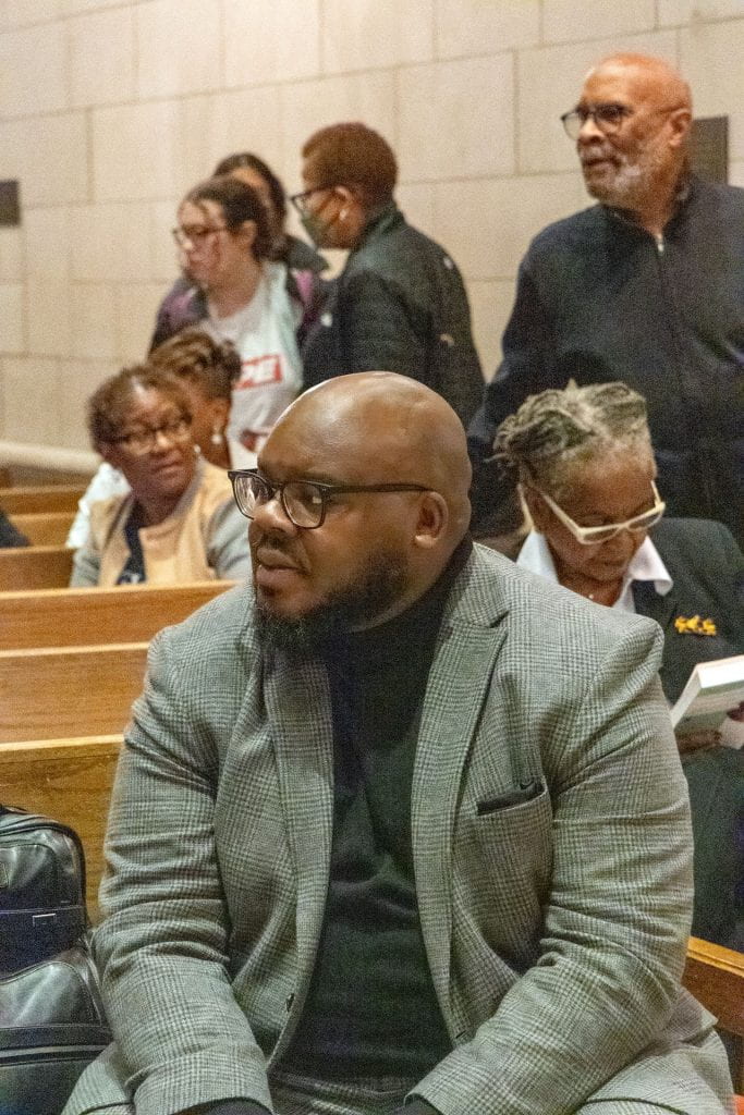 Darrell Hudson, codirector of the Collaboration on Race, Inequality, and Social Mobility in America, sponsored Heather McGhee's visit to Washington University.