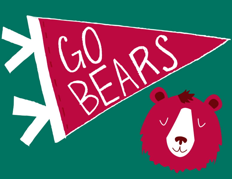 Go Bears! sign