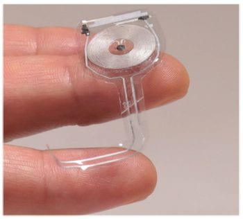 Flexible, wireless electrode for peripheral nerve stimulation.