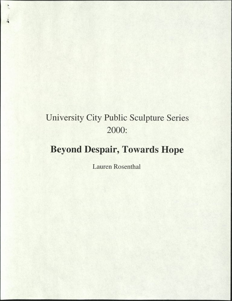Beyond Despair, Towards Hope
