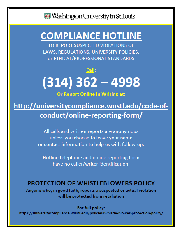 Compliance Hotline: 314-362-4998